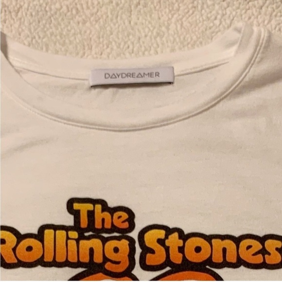 Daydreamer Rolling Stones White Lips Tee Short Sleeve T Shirt - Picture 7 of 10